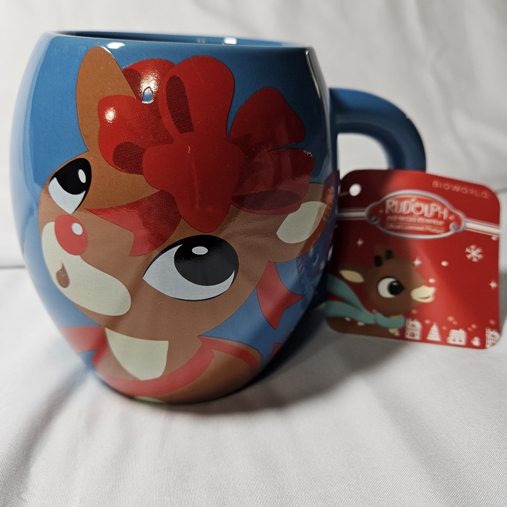 Rudolph the Red-Nosed Reindeer Ceramic Mug NEW